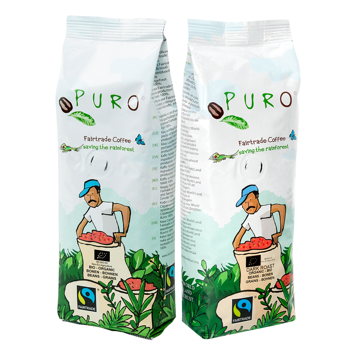 Billede af Puro 500 gram kaffebønner smagskasse - 500 g.