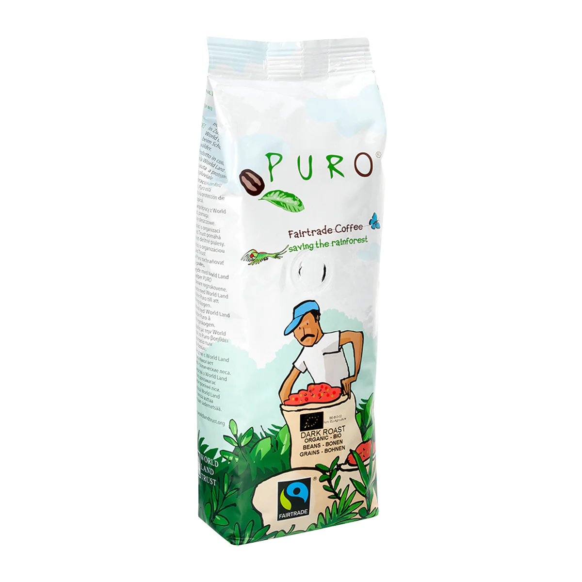 Billede af Puro Organic Dark Roast Kaffebønner 250 g. - 250 g.