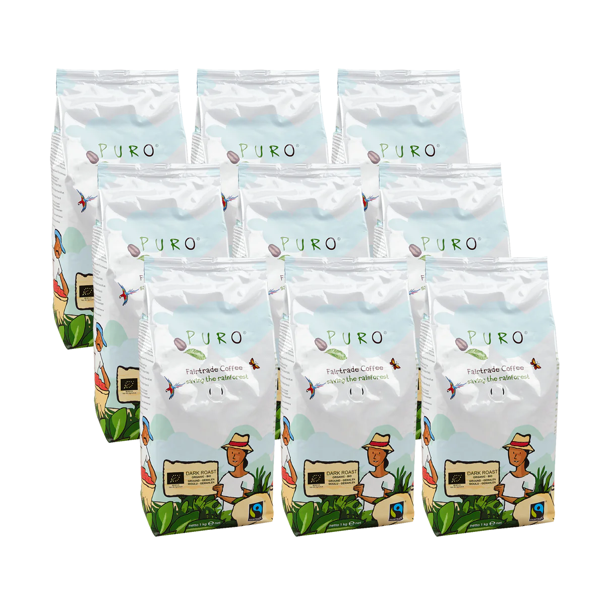 Billede af Puro Organic Filterkaffe smagskasse 9 kg. - 9 kg.