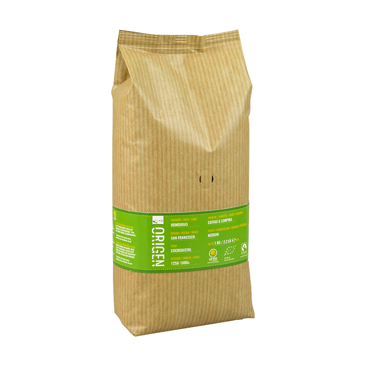 Billede af Puro Single Origin Kaffebønner - 1 kg.