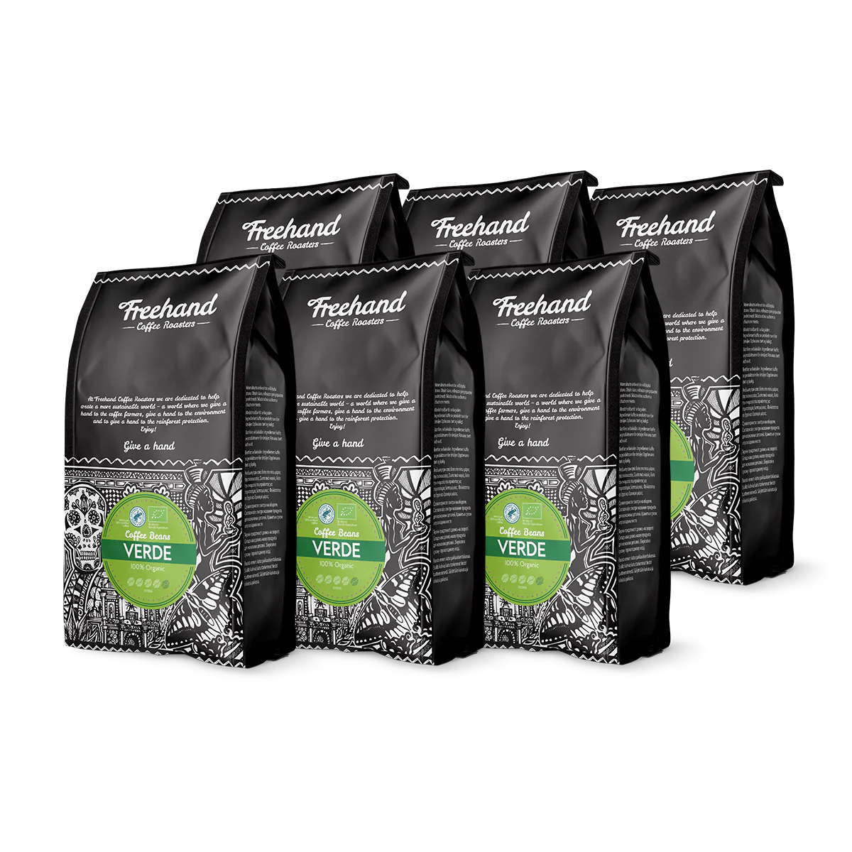 Se Freehand Verde Kaffebønner smagskasse 6 kg. - 6 kg. hos Freehand Coffee Club
