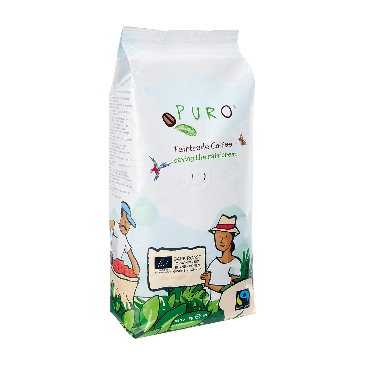 Billede af Puro Organic Dark Roast Kaffebønner - 1 kg.