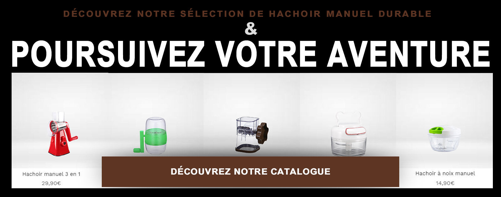 Hachoir Manuel Surpuissant pour fruits et légumes – Caverne Edison