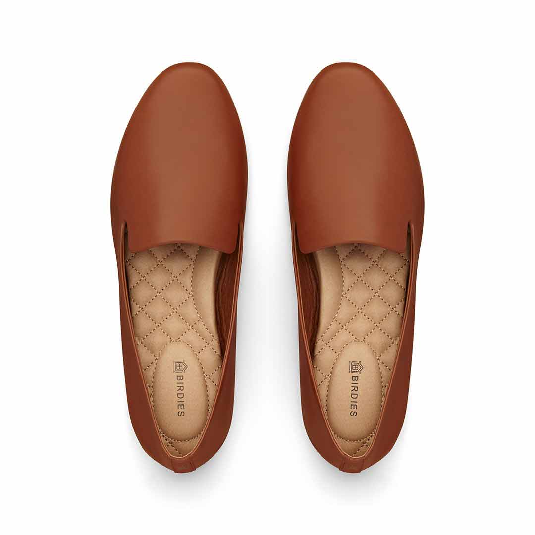 cognac color flats