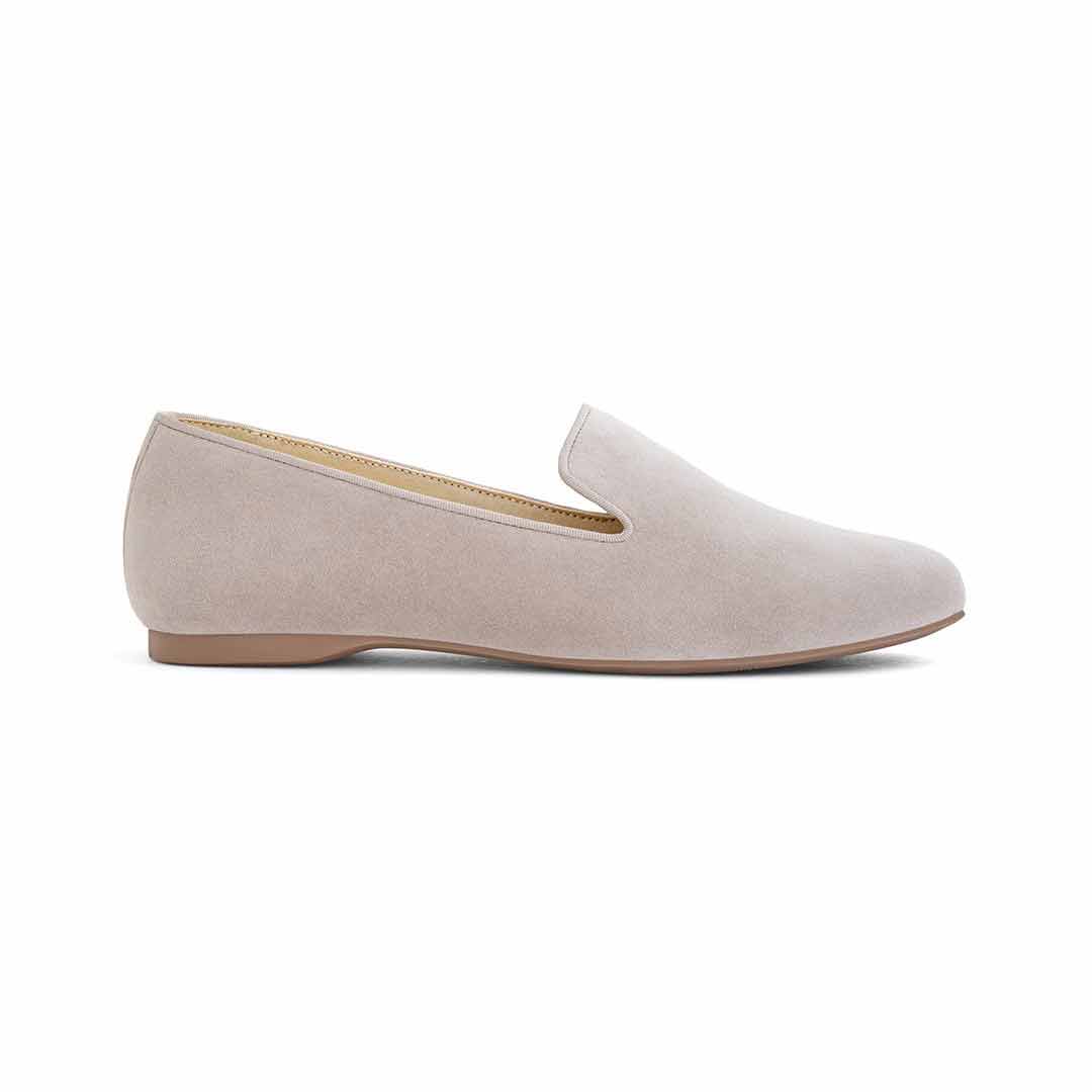 The Starling | Silver Woven Vegan Leather Women's Flat | Birdies