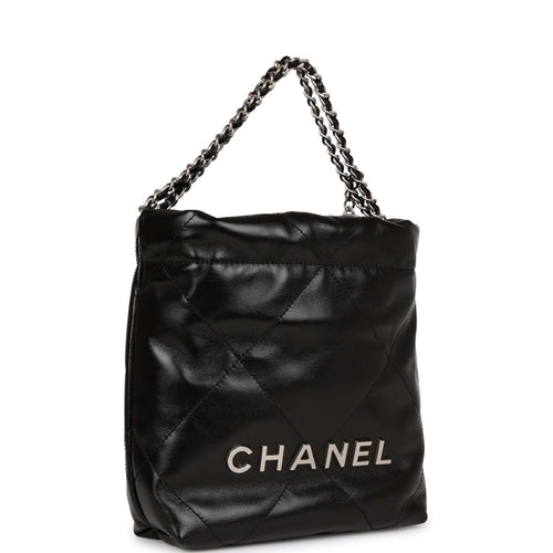 Chanel Medium 22 Bag Black Calfskin Aged Gold Hardware – Madison