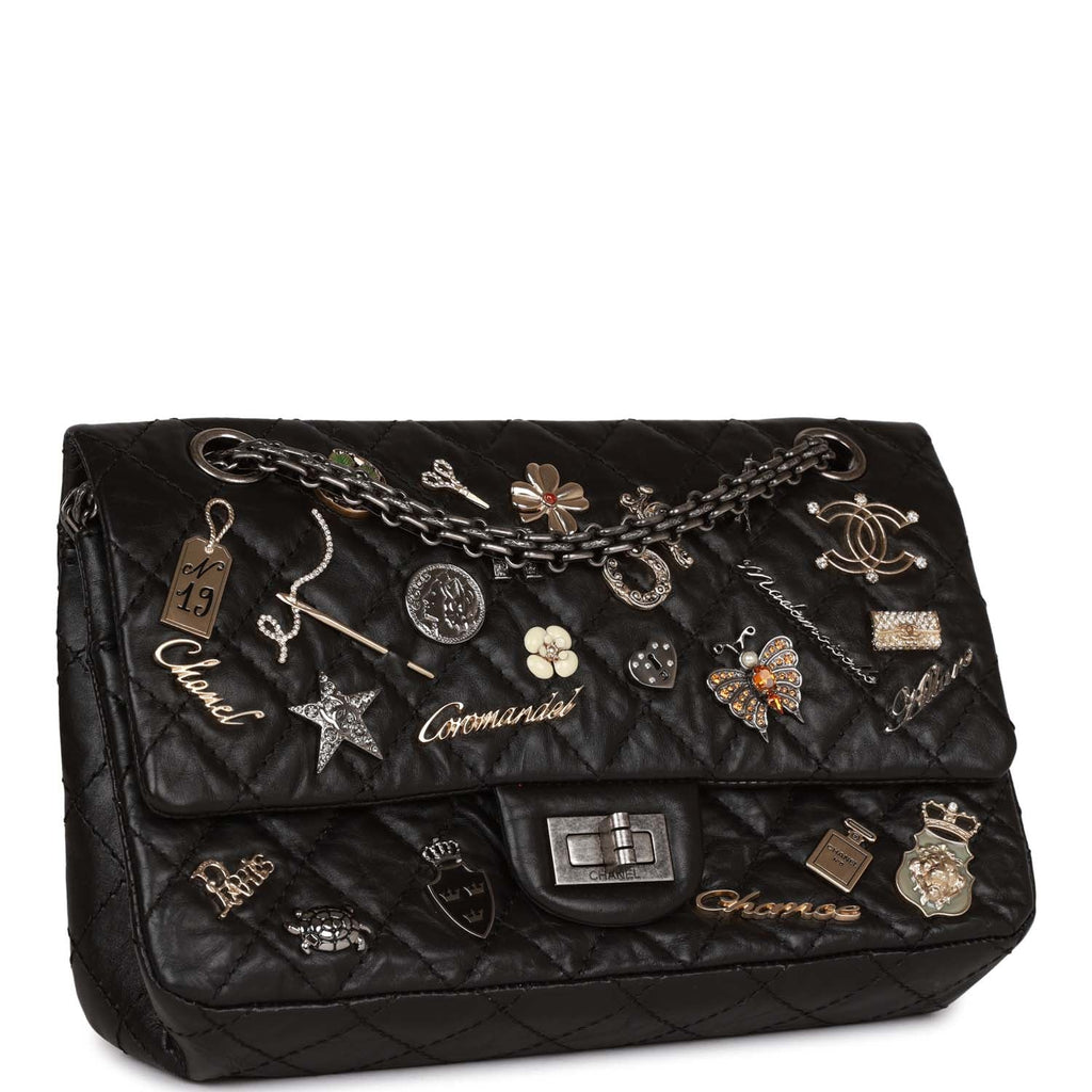 Chanel Lucky Charms Reissue 2.55 Bag Black Aged Calfski – Madison Avenue Couture