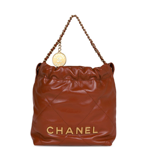 Chanel Small 22 Bag White Calfskin Gold Hardware – Madison Avenue Couture