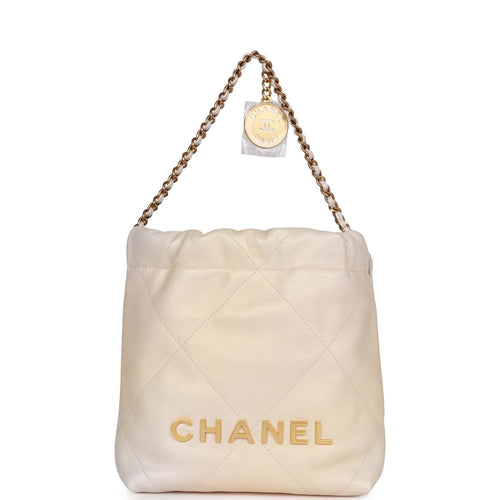 Chanel Mini 22 Bag Pink Calfskin Gold Hardware – Madison Avenue Couture