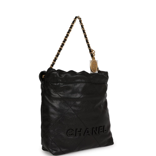 Chanel Small 22 Bag SO Black Calfskin Black Hardware – Madison Avenue  Couture