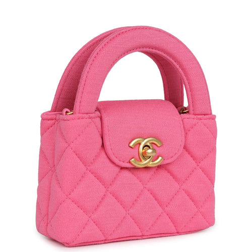 Chanel Nano Kelly Shopper Light Pink Shiny Aged Calfskin Brushed Gold –  Madison Avenue Couture