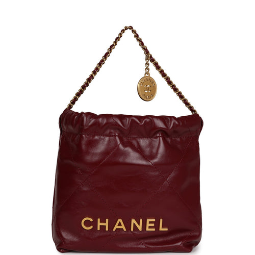 Chanel Quilted CC Hobo Bag Red Shiny Crumpled Calfskin Antique Gold Ha –  Madison Avenue Couture