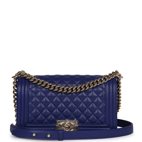 Chanel Mini Boy Bag Grey Caviar Antique Gold Hardware – Madison Avenue  Couture