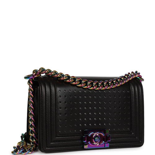 Chanel Medium Boy Bag SO Black Caviar Black Hardware – Madison