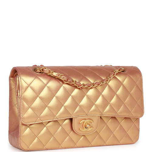 Chanel Wallet on Chain WOC Gold Metallic Calfskin Antique Gold Hardwar –  Madison Avenue Couture