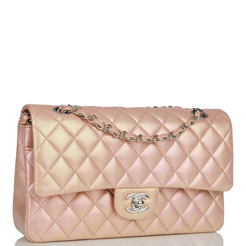 pink and black chanel handbag new