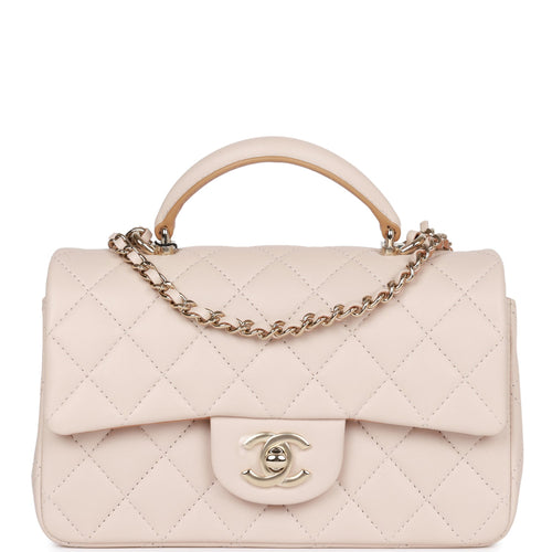 CHANEL MINI FLAP BAG WITH TOP HANDLE