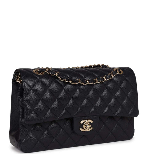 Chanel Black Quilted Caviar Small Classic Double Flap Bag Gold Hardware –  Madison Avenue Couture