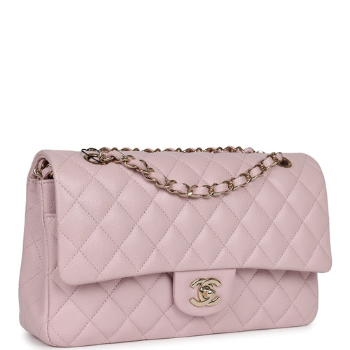 Chanel Maxi Classic Double Flap Bag Dark Pink Caviar Light Gold Hardwa –  Madison Avenue Couture