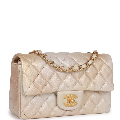 Chanel Lambskin Mini Rectangular Classic Flap with Gold Hardware– TC