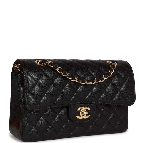 Chanel Black Quilted Caviar Small Double Flap Bag Gold Hardware – Madison  Avenue Couture