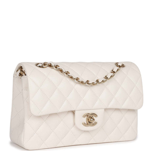 Chanel White Quilted Caviar Medium Classic Double Flap Bag – Madison Avenue  Couture