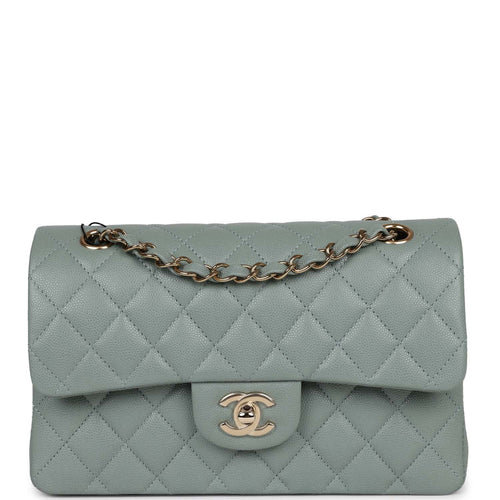 Chanel Classic Double Flap Medium Lambskin Sky Blue - Kaialux