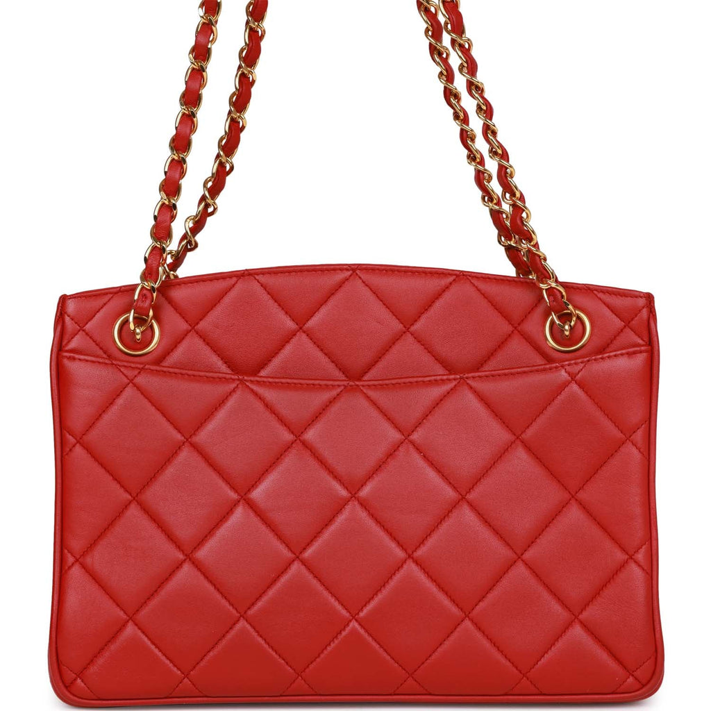 Chanel  Red Quilted In The Business Tote Bag  VSP Consignment