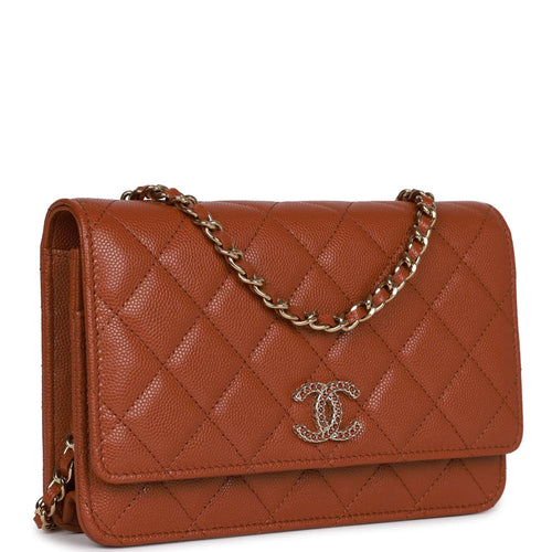 Chanel Beige Gold Leather CC Camelia Flap Wallet 7cc… - Gem