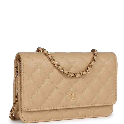 Chanel Wallet on Chain (WOC) shoulder bag in black Caviar quilted leather,  GHW at 1stDibs