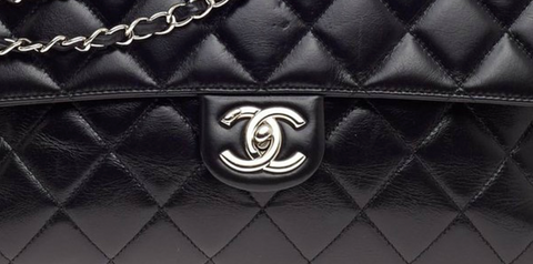 CHANEL Glazed Calfskin Large On The Road Tote Black 38653