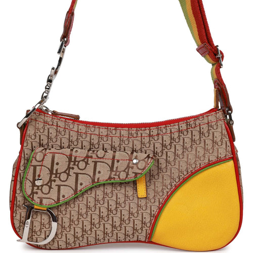 Christian Dior Saddle Bag Camel and Gold - Handbagholic