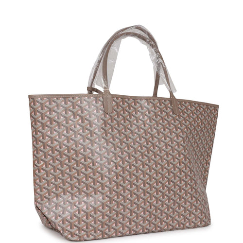 Goyard White And Pink Claire-Voie Coated Canvas Saint Louis GM