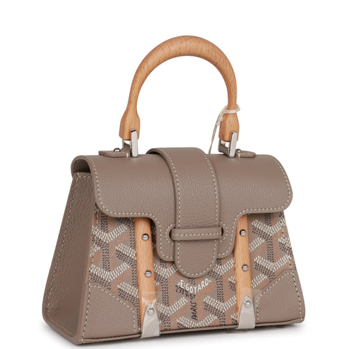 Goyard Goyardine Greige Anjou PM Embroidered Bunny Khaki Bag Silver Ha –  Madison Avenue Couture