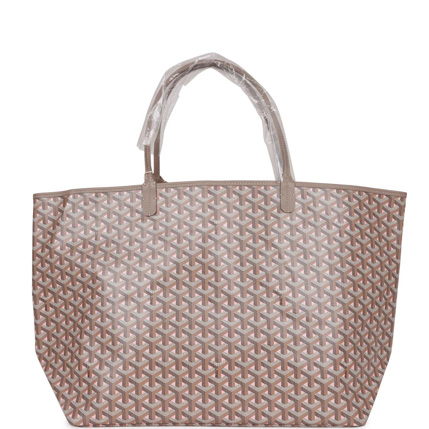 Goyard Goyardine Pink Claire Voie St. Louis GM Tote Bag Palladium Hard ...