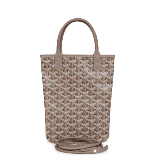 Goyard Anjou Tote Mini Yellow in Calfskin/Canvas with Palladium-tone - US