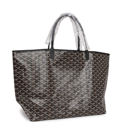 Goyard Goyardine Greige and Blue St. Louis PM Tote Bag Palladium Hardw –  Madison Avenue Couture