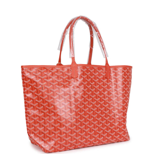 Goyard Goyardine Orange St. Louis PM Tote Bag Palladium Hardware – Madison  Avenue Couture