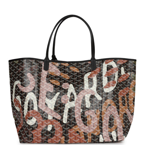 Goyard Goyardine Greige and Blue St. Louis GM Tote Bag Palladium Hardw –  Madison Avenue Couture