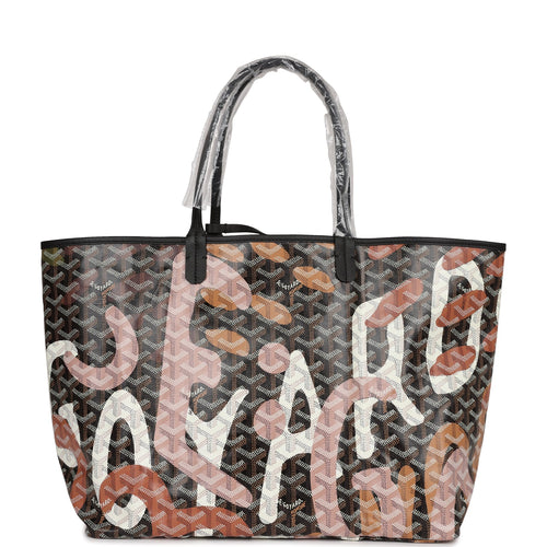 Goyard Saint Louis GM Tote Bag Camouflage Black & Pink