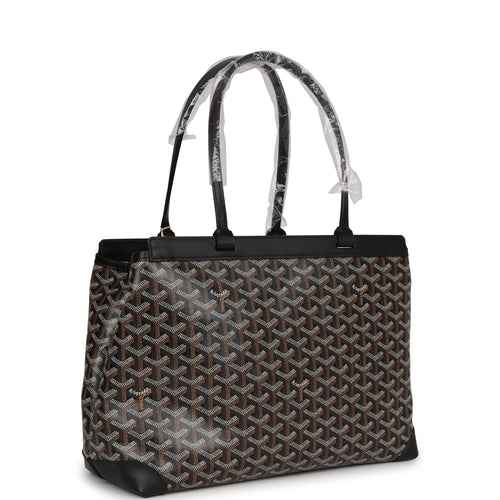 Goyard Goyardine Black Artois GM Tote Bag Palladium Hardware – Madison  Avenue Couture