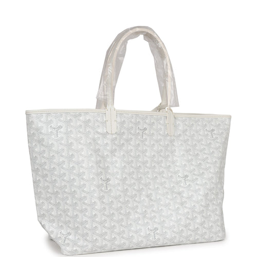 Goyard Saint Louis Tote PM Grey in Canvas/Calfskin with Palladium-tone - US