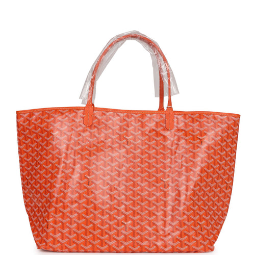 Goyard Goyardine Orange St. Louis PM Tote Bag Silver Hardware – Madison  Avenue Couture