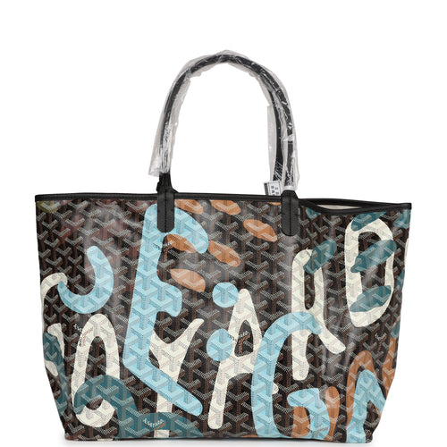 Goyard Goyardine Black St. Louis PM Tote Bag Palladium Hardware – Madison  Avenue Couture