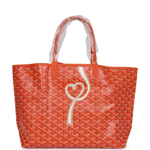 Goyard Goyardine Black and Brown Hand-Painted Bannière St. Louis PM Tote  Bag Palladium Hardware