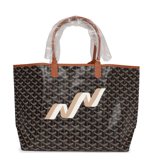 Goyard Goyardine Saint Louis Pm Black Coated Canvas Tote - MyDesignerly