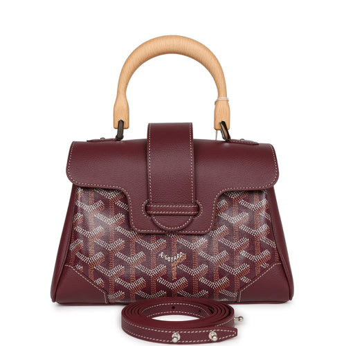 Goyard Vendome Mini Bag with Strap Burgundy Goyardine Silver Hardware –  Madison Avenue Couture