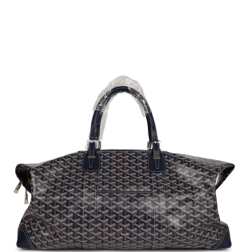 Goyard Black Chevron Print Coated Canvas Boeing 55 Travel Bag