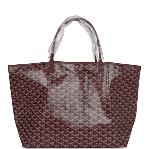 Goyard Saint Louis GM Tote Bag Pouch Navy Marine Shopping Purse Unisex Auth  New