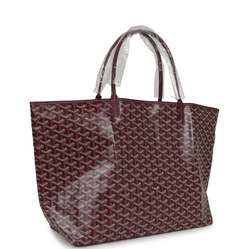 Goyard Goyardine Navy Hand-Painted Coeur St. Louis GM Tote Bag